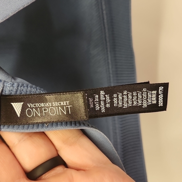 Victoria's Secret On Point Blue Marble Sports Bra. EUC - Picture 4 of 6